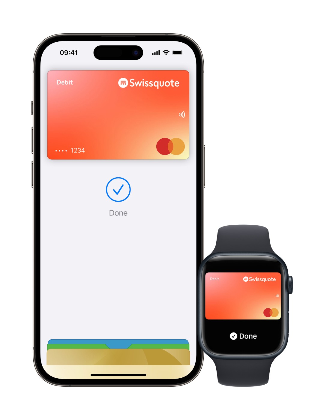 Apple pay on an iphone and an apple watch